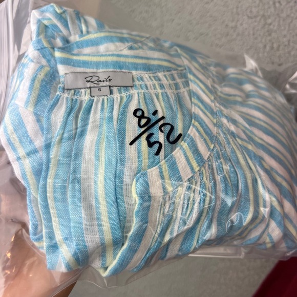 Rails Women's Augustine Stripe Linen Blend Dress size S - Picture 11 of 11